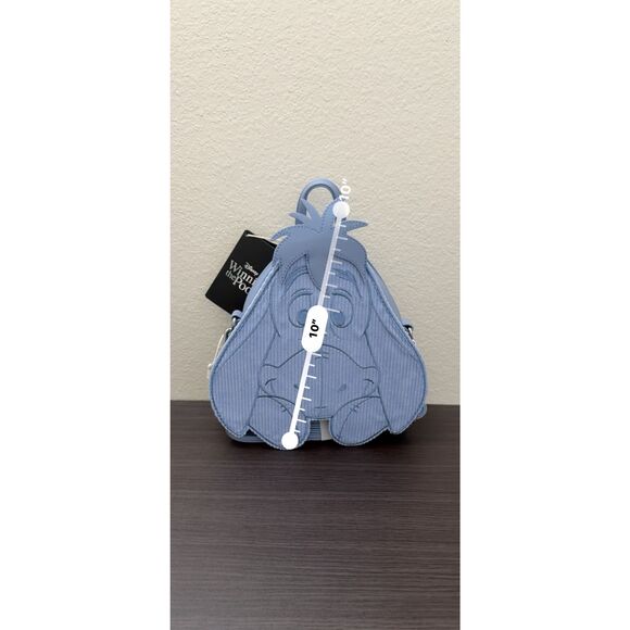 Loungefly Disney Winnie The Pooh Eeyore Tonal Corduroy Convertible Mini Backpack main image 4